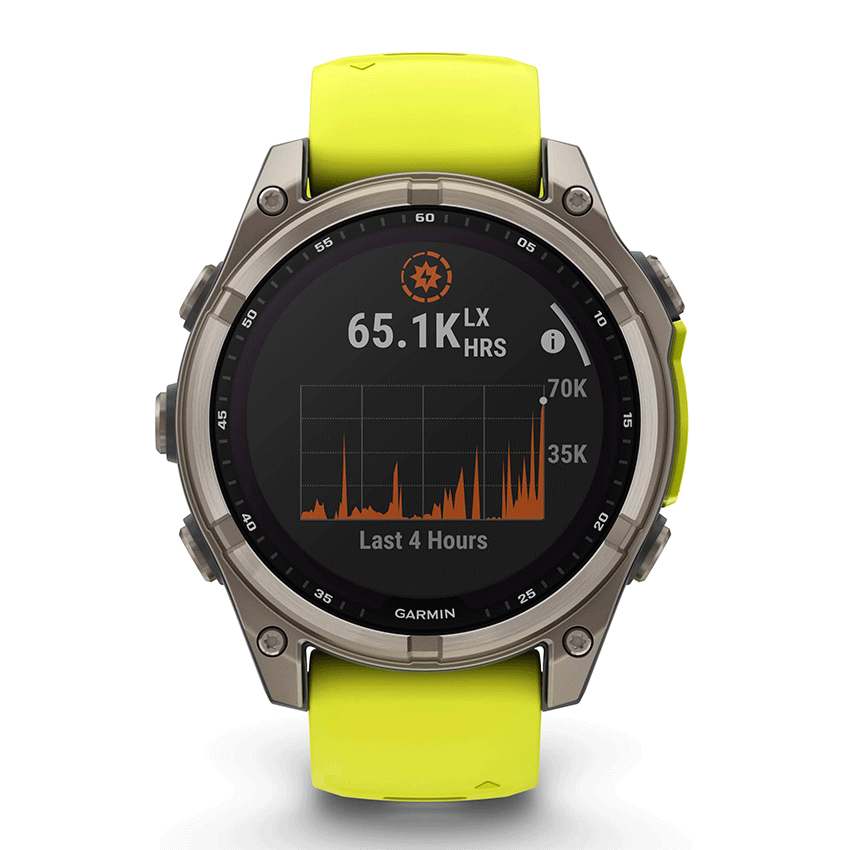 שעון ספורט fēnix® 8 – 51mm Sapphire Solar TITANIUM