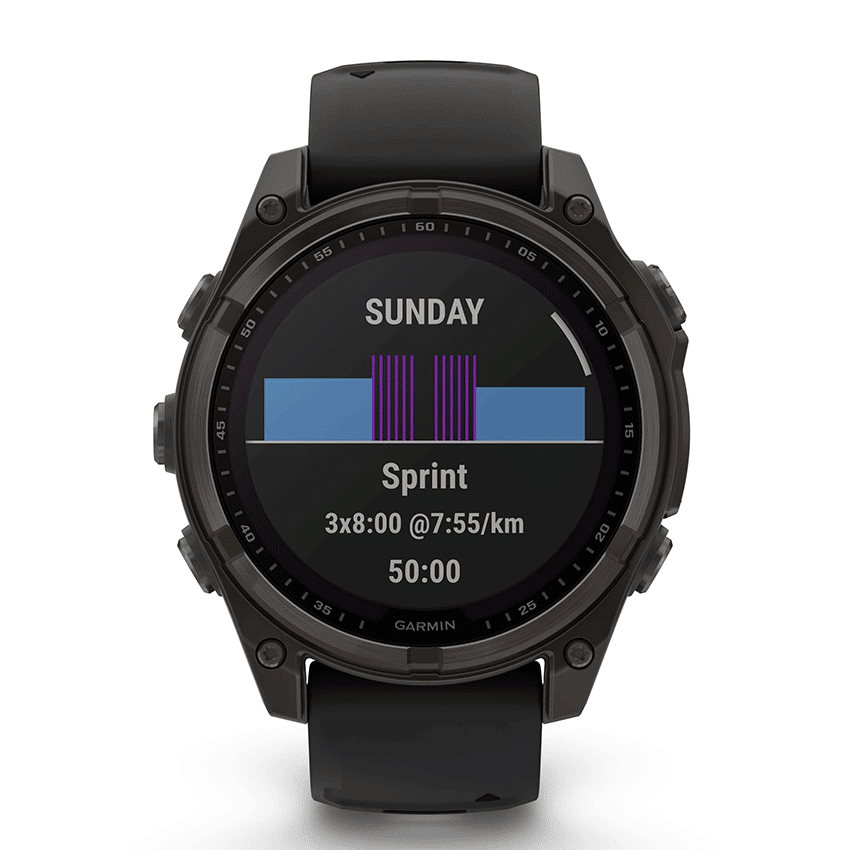 שעון ספורט fēnix® 8 – 51mm Sapphire Solar TITANIUM