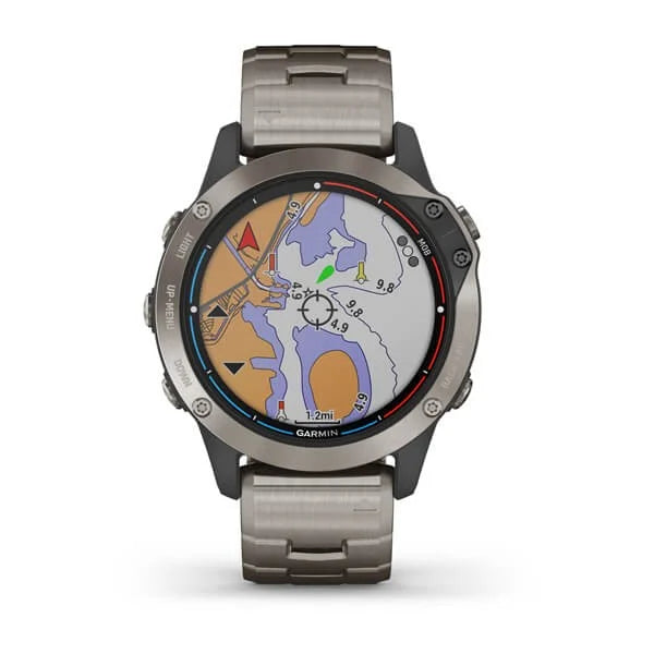 שעון טריאתלון גרמין Quatix 6 Sapphire Titanium